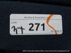 3 - SIDE CHAIRS: BLUE UPHOLSTERED, BLACK METAL, BLACK UPHOLSTERED, 3 X MONEY