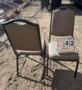 COMFORT FOAM STACKABLE CHAIRS - BROWN (24X MONEY)