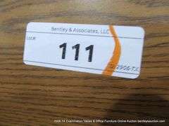 LIGHT STAIN WOOD LAMINANT OFFICE HUTCH EXTENSION W/ 2 CABINETS, 68" X 15" X 37"