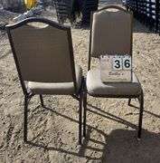 MTS COMFORT FOAM STACKABLE CHAIRS - BROWN (24X MONEY)