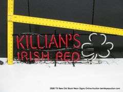 KILLIANS IRISH RED SHAMROCK, 14" X 35"
