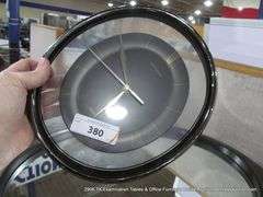 LOT 2: WALL MIRROR & WALL CLOCK