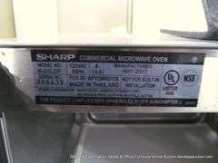 SHARP 1000W/R-21LCF COMMERCIAL MICROWAVE OVEN