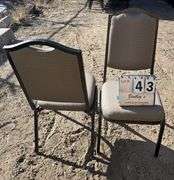 COMFORT FOAM STACKABLE CHAIRS - BROWN (24X MONEY)
