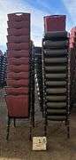 BERTOLINI METAL FRAME STACKABLE BANQUET CHAIRS - RED (24X MONEY)