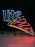 LITE PIZZA SLICE, 30" X 25"