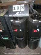 OASIS TOP-LOAD WATER FOUNTAIN & HEATER - BLACK