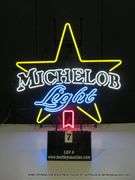 MICHELOB LIGHT RIBBON TEXAS, 34" X 35"