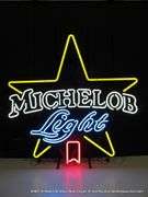 MICHELOB LIGHT RIBBON TEXAS, 34" X 35"