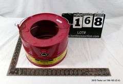 JUSTRITE 5-GALLON STEEL DRAIN CAN