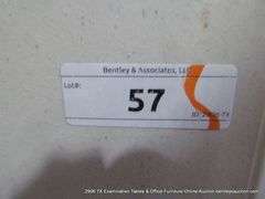 WHITE POLY FOLDING TABLE, 72" X 29-1/2"