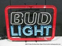 BUD LIGHT LARGE SLANTED, 22" X 28"