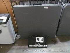 MAINTENANCE EXECUTION 60" X 28" GRAY POLY FOLDING TABLE