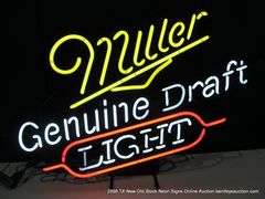MILLER GENUINE DRAFT LIGHT, 25" X 30"