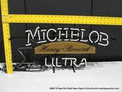 MICHELOB ULTRA HONEY BREWED PLATE, 15" X 30"
