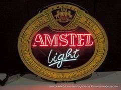 AMSTEL LIGHT BORDER BOX, 28" X 26"