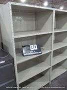 REPUBLIC 36" X 24" X 73" TAN PAINTED UPRIGHT STEEL COMMERCIAL SHELVING - 5 PANELS