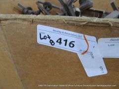 Lot 7: 7 GAYLORDS OF IRONWORKS WALL MOUNT LIGHT FIXTURES & CREAM SOUTHWEST DESIGN SHADES