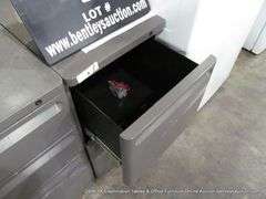 HERMAN MILLER 14-1/2" X 19-1/2" X 26-1/2" GRAY 2-DRAWER STEEL FILE - UNLOCKED, NO KEY