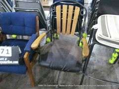 3 - SIDE CHAIRS: BLUE UPHOLSTERED, BLACK METAL, BLACK UPHOLSTERED, 3 X MONEY