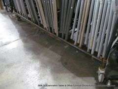 LOT: FOLDING CHAIR CART W/ 25+ CHAIRS