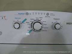 GE TOP-LOADING WASHING MACHINE - WHITE MODEL: GTW335ASN2WW, S/N: GT129091G