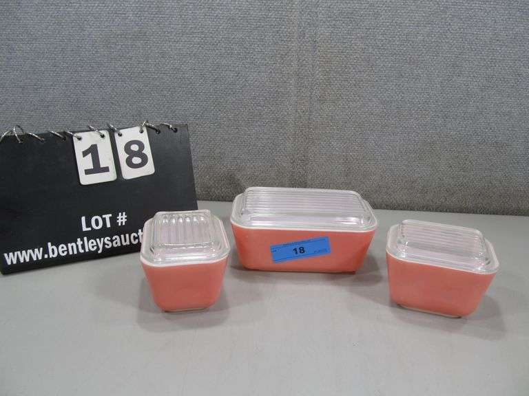 PYREX PINK REFRIGERATOR 6 PIECE SET