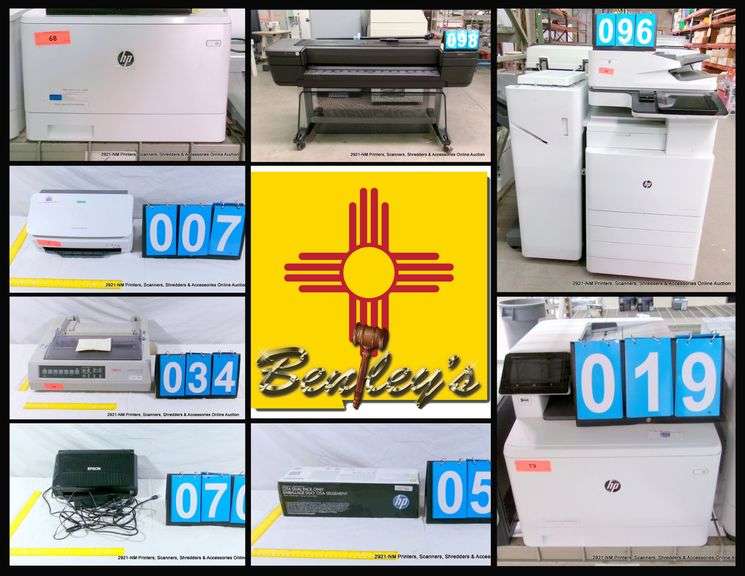2921-NM Printers, Scanners, Shredders & Accessories Online Auction