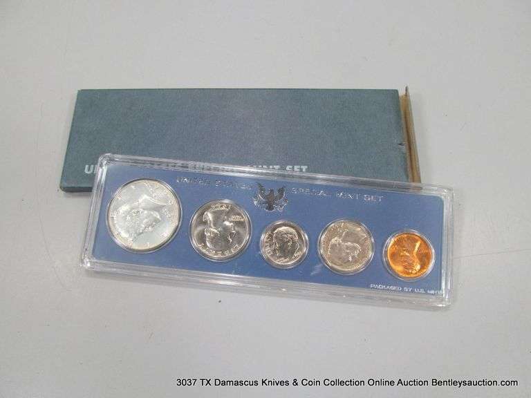 1966-P UNITED STATES SPECIAL MINT DISPLAY SET - 5 COIN SET - Bentley ...