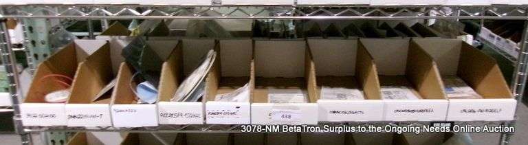 SHELF OF MISC. COMPUTER PARTS - Bentley & Associates, LLC