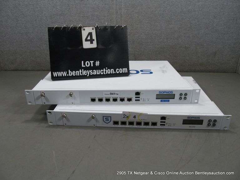 SOPHOS MODEL: SG 210 REV 1, XG 210 REV 2 NETWORK SECURITY APPLIANCE (2X MONEY)