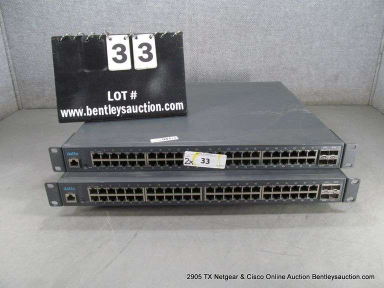 DATTO MODEL: E48 48-PORT PoE NETWORK SWITCH (2X MONEY) - Bentley ...