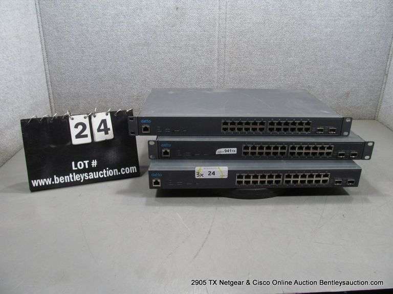DATTO MODEL: E24V3 24-PORT GIGABIT PoE+ W/ 2 10G SFP+ UPLINK PORTS (3X MONEY)