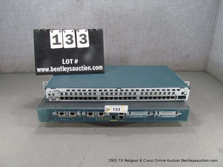 Bentley Router CISCO 1700 SERIES MODULAR ACCESS ROUTER AND CISCO 24-PORT NETWORK ...