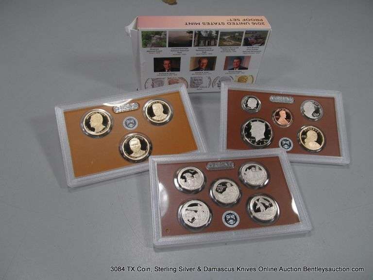 2016-S UNITED STATES MINT PROOF DISPLAY SET - (13 COIN SET) - Bentley ...