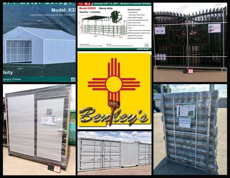 3109-NM NEW Containers, Buildings, Gates & Fencing Online Auction