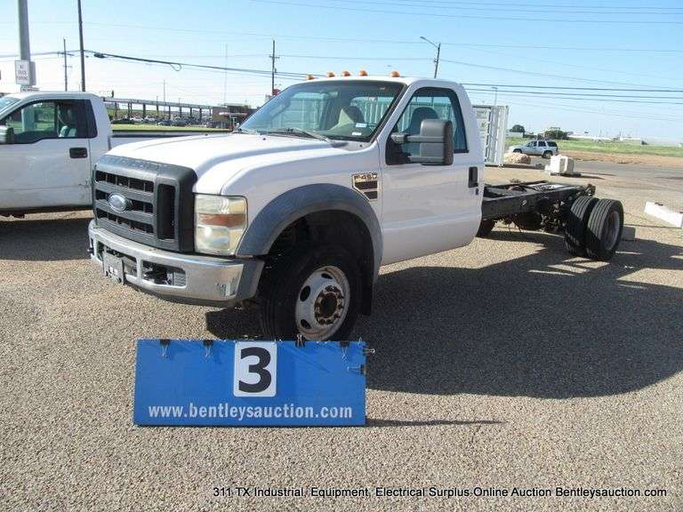 2008  FORD  F450  CHASSIS CAB  150,279 MILES