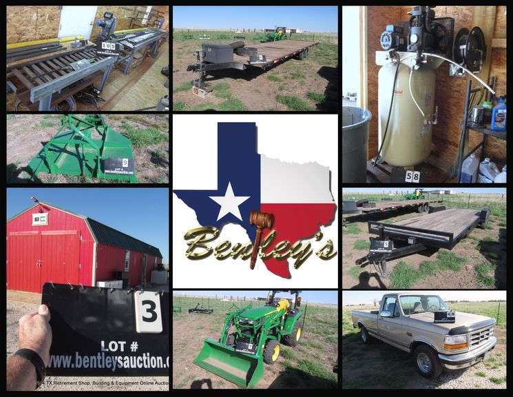 3144-TX Pettitt Retirement Shop, Building & Equipment Online Auction