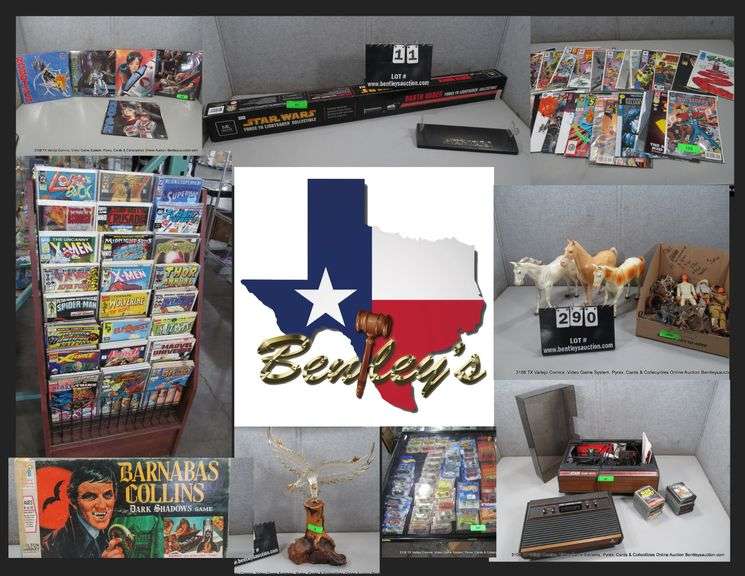 3108-TX Vallejo Comics, Video Game Systems, Pyrex, Cards & Collectibles Online Auction