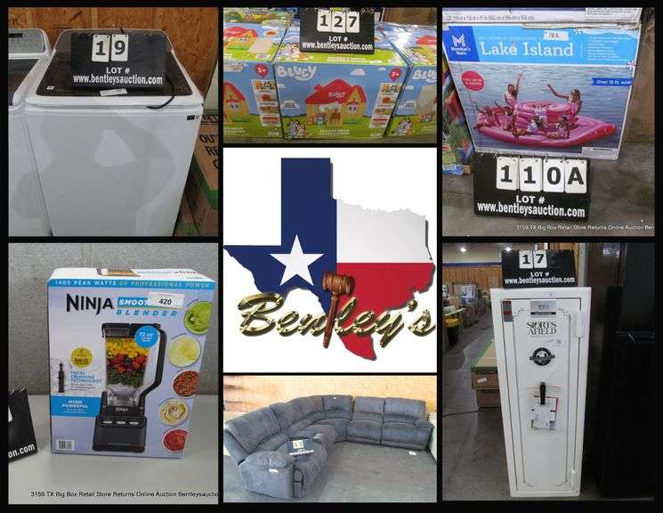 3159-TX Big Box Retail Store Returns Online Auction
