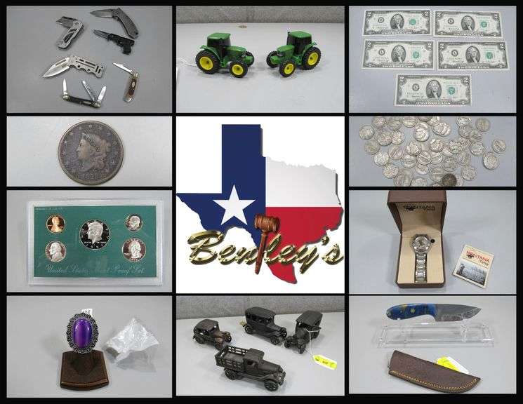 3138-TX Coins, Knives, Jewelry & More Online Auction