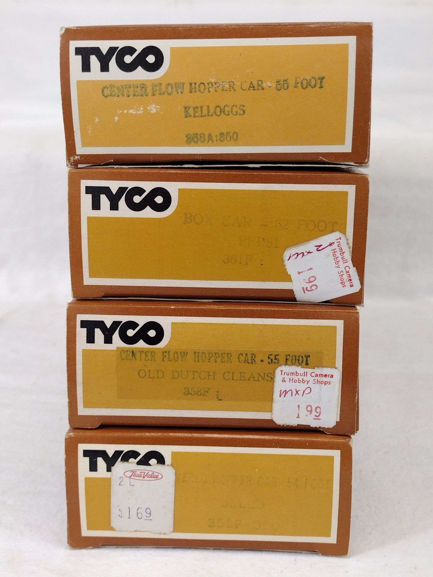 4) Tyco HO Scale NOS Freight Train Cars including Pepsi - Cola