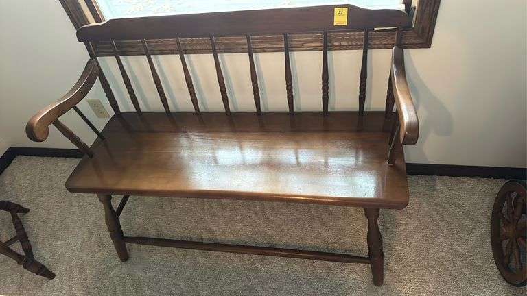 45”w maple bench