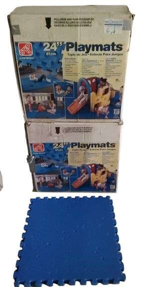 Step 2   Playmats 24" squares ..approx 10-12 squares per box ..sold by the case X4
