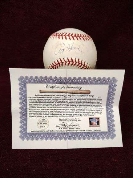 Balle De Baseball Vintage Rawlings OML – Alan Selig – Avec Boîte – MLB
