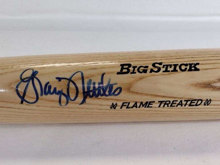 Sharpie Bat Graig Nettles Autographed limited edition baseball bat. Blue sharpie on ...