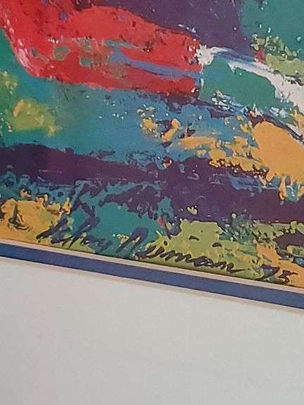 LeRoy Neiman "MIXED DOUBLES" Lithograph, Framed 24x24
