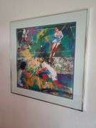 LeRoy Neiman "MIXED DOUBLES" Lithograph, Framed 24x24