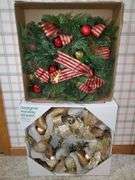 Decorative 20-in and 24-in Christmas wreaths.