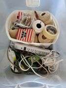 String, tape, multi outlets, furniture slides, music stand